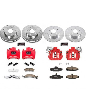 Power Stop KC1535 One-touch performance front/rear brake kit with calipers